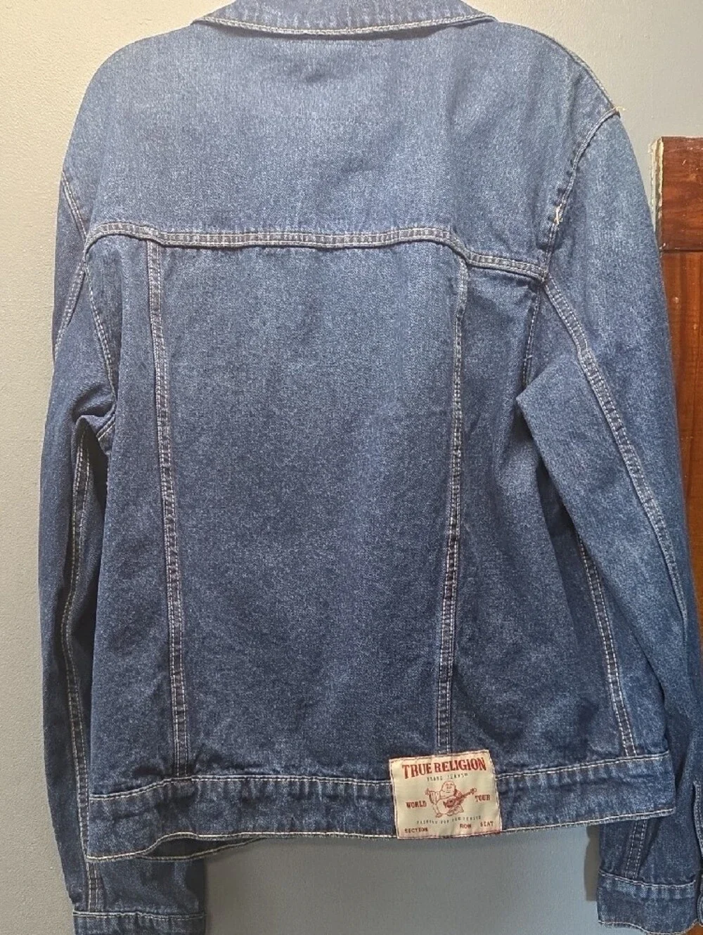 True Religion Men's Classic Blue Denim Jacket Size M